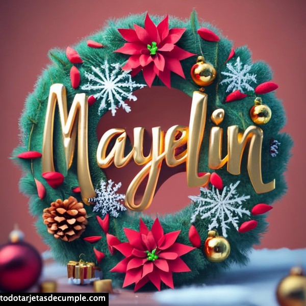 imagenes navidad con mi nombre mayelin