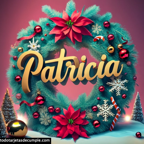 imagenes navidad con mi nombre patricia