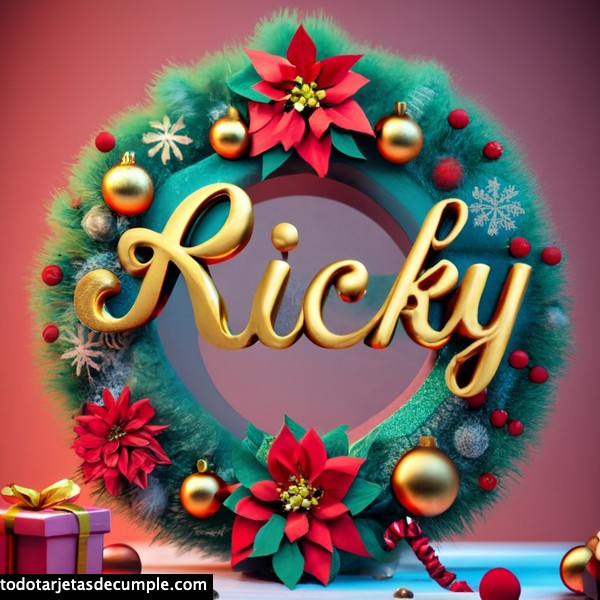 imagenes navidad con mi nombre ricky