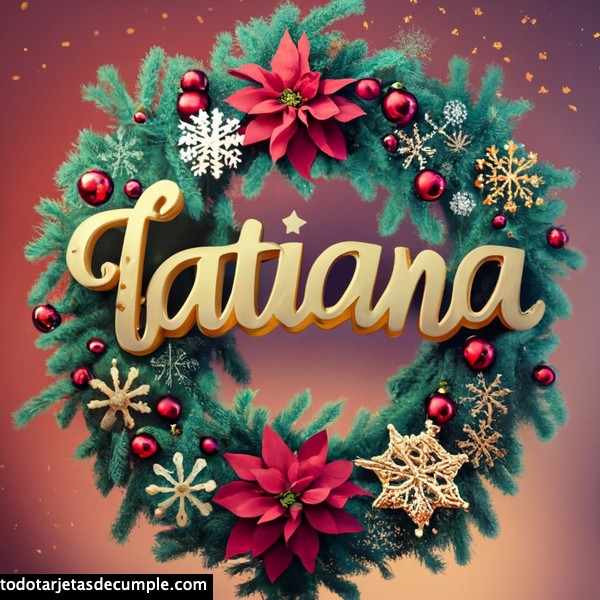imagenes navidad con mi nombre tatiana