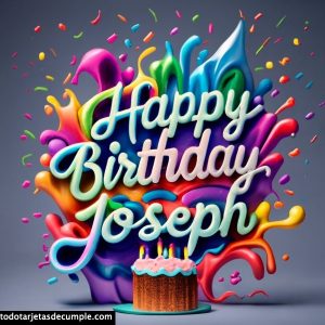 imagenes de feliz cumpleanos con nombre joseph