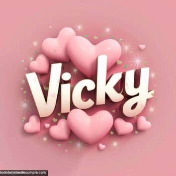 imagen nombre 3d vicky
