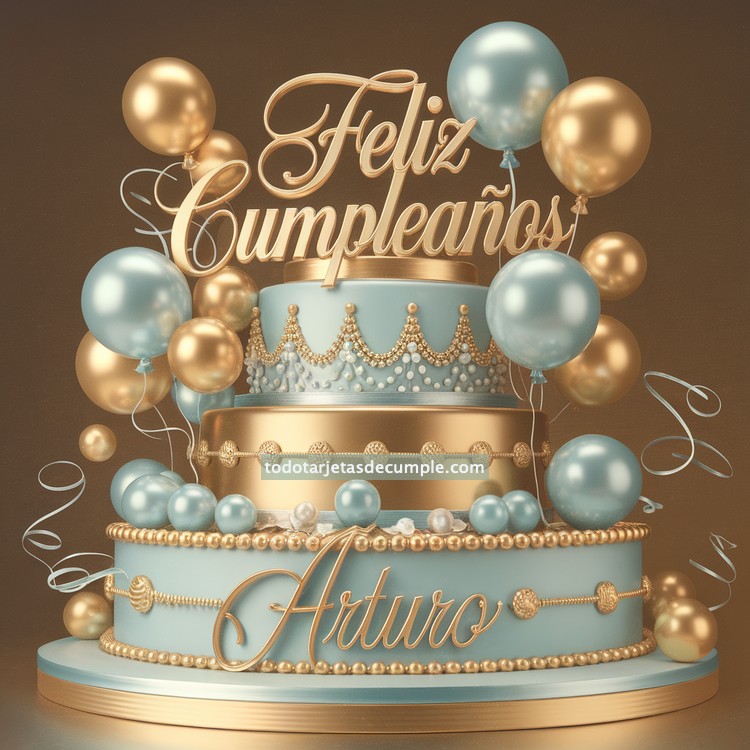 nombres feliz cumpleaños en celeste