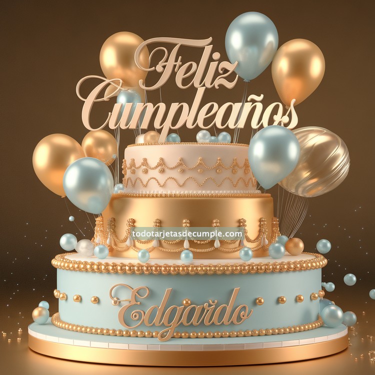 nombres feliz cumpleaños en celeste