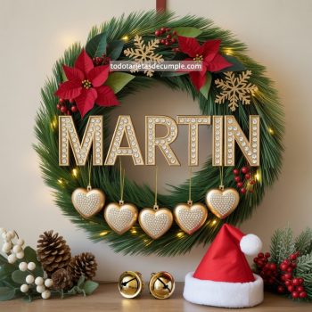 nombres de hombre corona navideña