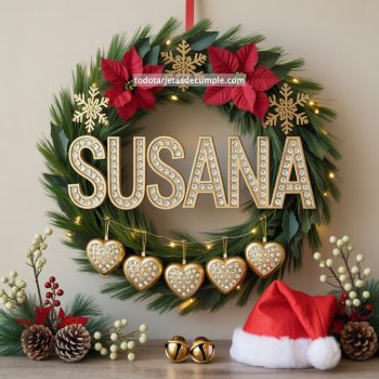 nombres de mujer corona navideña